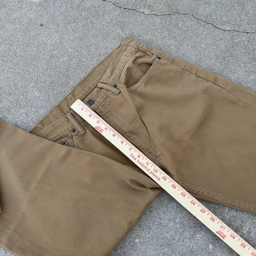 Levi's 505 Men's 36x30 Light Brown Straight Leg Jeans Regular Fit Caraway Twill